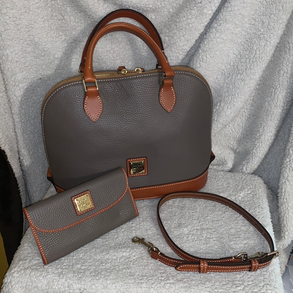 DOONEY and BOURKE Satchel with matching wallet